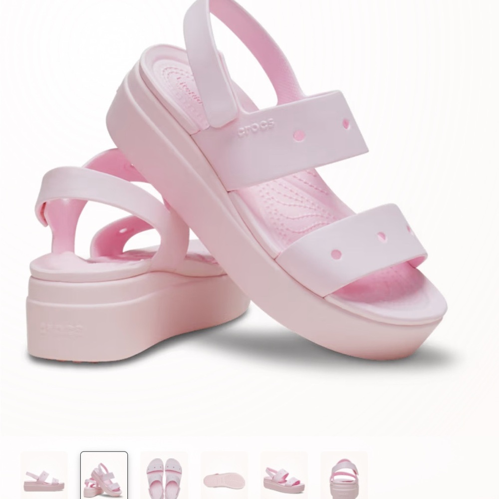 CROCS Brooklyn 4U Light Pink Platform Sandals